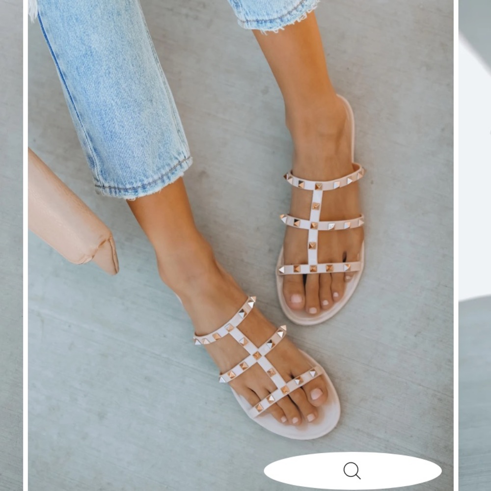Vici Treasured Gold Studded Sandals
